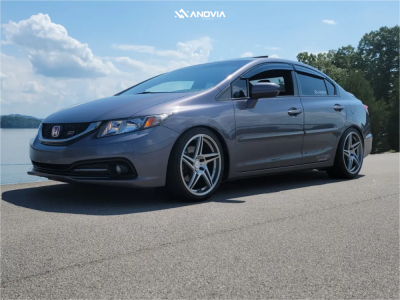 2015 Honda Civic - 18x8.5 35mm - Anovia Carrier - Coilovers - 225/40R18