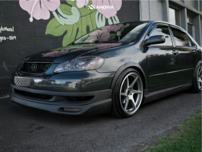 1 2004 Corolla Toyota S Bc Racing Coilovers Anovia Titan Brushed Apollo Silver