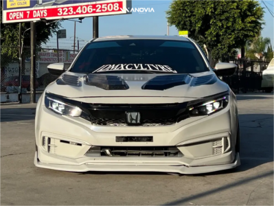 1 2019 Civic Honda Lx Truhart Air Suspension Anovia Elder Brushed Apollo Silver