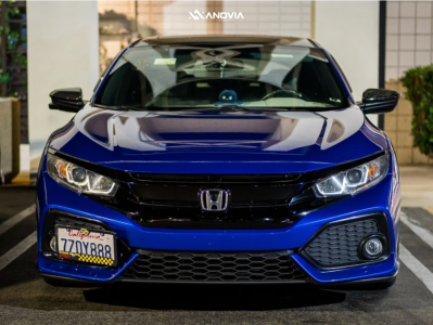 1 2017 Civic Honda Ex Bc Racing Coilovers Anovia Night Raven Black