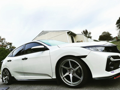 1 2021 Civic Honda Sport Stock Anovia Titan Brushed Apollo Silver