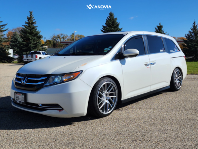 1 2016 Odyssey Honda Ex L Megan Racing Coilovers Anovia Elder Brushed Apollo Silver