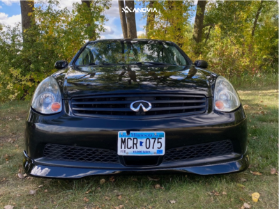 1 2006 G35 Infiniti X Megan Racing Coilovers Anovia Titan Brushed Apollo Silver