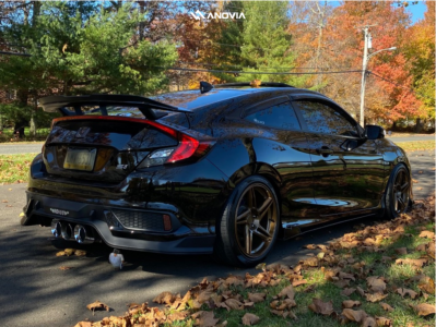 1 2020 Civic Honda Si D2 Racing Lowering Springs Anovia Carrier Brushed Apollo Silver