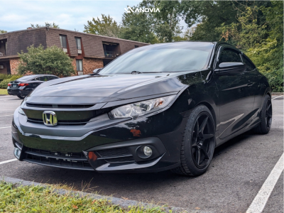 1 2018 Civic Honda Ex T Eibach Lowering Springs Anovia Titan Raven Black
