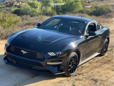 2022 Ford Mustang - 18x8.5 35mm - Anovia Night - Stock Suspension - 225/40R18