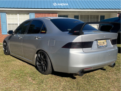 1 2004 Tsx Acura Base Unknown Coilovers Anovia Night Raven Black