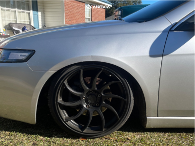 1 2004 Tsx Acura Base Unknown Coilovers Anovia Night Raven Black