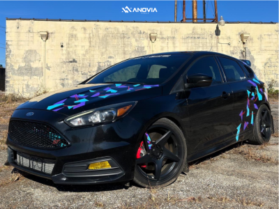 1 2017 Focus Ford St Fortune Auto Coilovers Anovia Kinetic Raven Black
