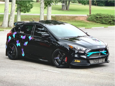 1 2017 Focus Ford St Fortune Auto Coilovers Anovia Kinetic Raven Black