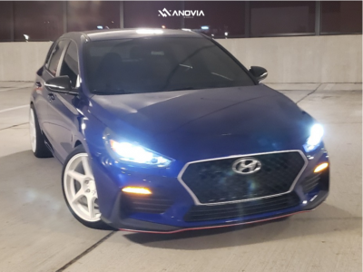 1 2020 Elantra Gt Hyundai N Line Eibach Lowering Springs Anovia Titan Dove White