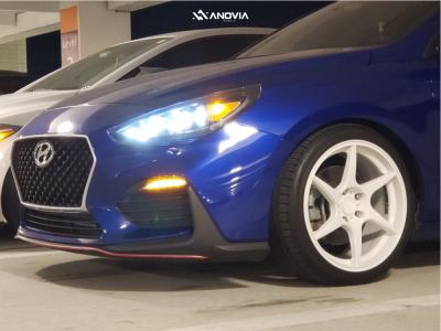 1 2020 Elantra Gt Hyundai N Line Eibach Lowering Springs Anovia Titan Dove White