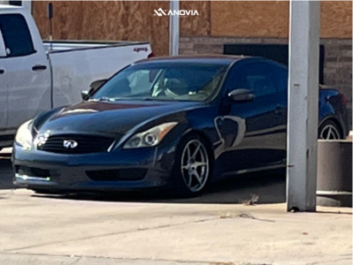 1 2008 G37 Infiniti Base Tein Coilovers Anovia Titan Brushed Apollo Silver