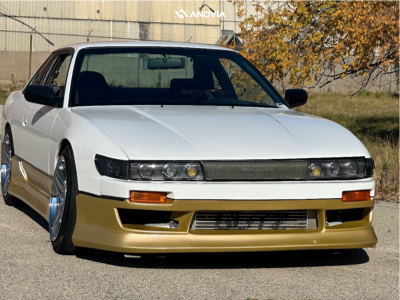 1991 Nissan 240SX - 17x9 35mm - Anovia Treble - Coilovers - 225/45R17