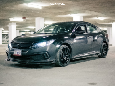 1 2021 Civic Honda Lx Stock Stock Anovia Night Raven Black