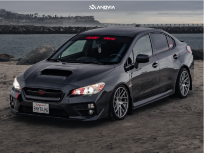 2017 Subaru WRX - 18x9.5 35mm - Anovia Elder - Coilovers - 255/35R18