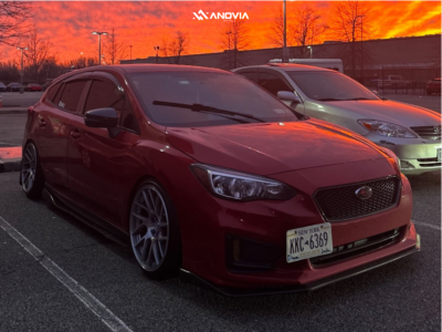 1 2017 Impreza Subaru Sport Rev9 Coilovers Anovia Elder Brushed Apollo Silver