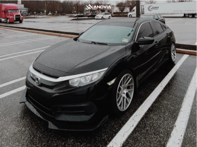 1 2017 Civic Honda Ex D2 Racing Lowering Springs Anovia Elder Brushed Apollo Silver