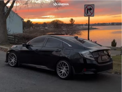 1 2017 Civic Honda Ex D2 Racing Lowering Springs Anovia Elder Brushed Apollo Silver