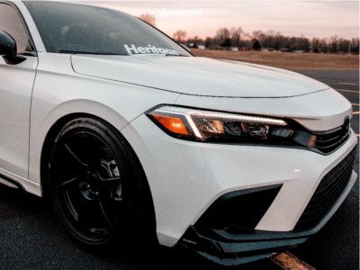 1 2022 Civic Honda Sport D2 Racing Lowering Springs Anovia Titan Raven Black