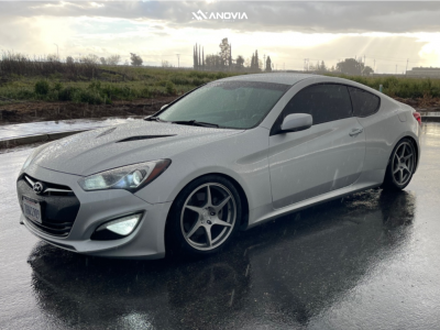 2014 Hyundai Genesis Coupe - 18x8.5 35mm - Anovia Titan - Coilovers - 245/40R18
