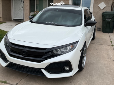 1 2019 Civic Honda Ex Megan Racing Lowering Springs Anovia Titan Brushed Apollo Silver