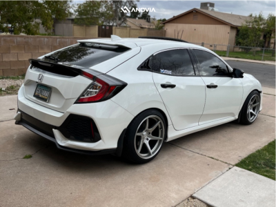 1 2019 Civic Honda Ex Megan Racing Lowering Springs Anovia Titan Brushed Apollo Silver