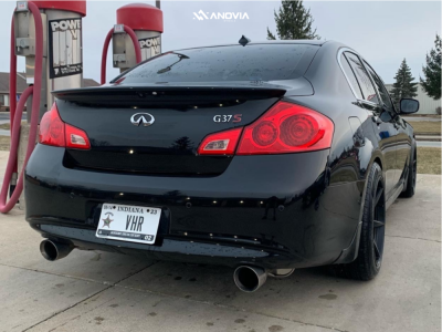 1 2013 G37 Infiniti Sport Swift Springs Lowering Springs Anovia Titan Raven Black