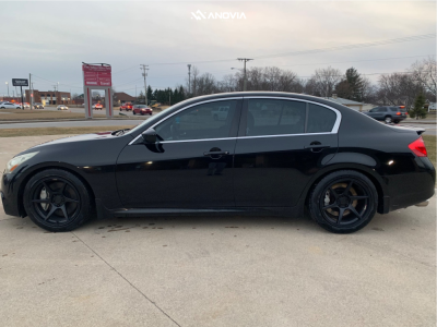1 2013 G37 Infiniti Sport Swift Springs Lowering Springs Anovia Titan Raven Black