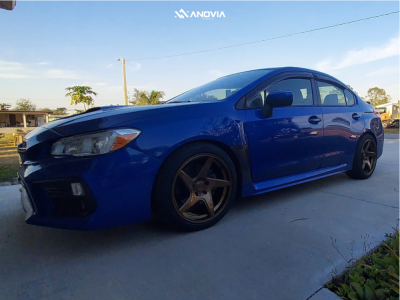 2019 Subaru WRX - 18x9.5 35mm - Anovia Kinetic - Lowering Springs - 245/40R18