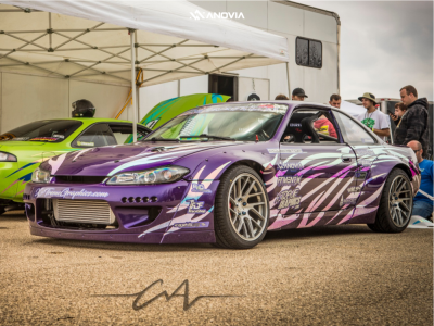 1995 Nissan 240SX - 18x9.5 22mm - Anovia Elder - Coilovers - 255/35R18