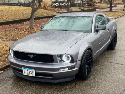 1 2006 Mustang Ford Base Eibach Lowering Springs Anovia Elder Raven Black