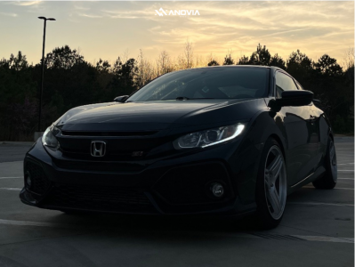 1 2018 Civic Honda Si Eibach Lowering Springs Anovia Treble Painted Silver