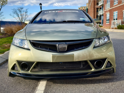 1 2007 Civic Honda Si D2 Racing Coilovers Anovia Titan Brushed Apollo Silver