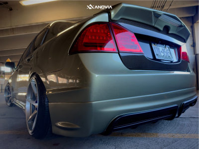 1 2007 Civic Honda Si D2 Racing Coilovers Anovia Titan Brushed Apollo Silver