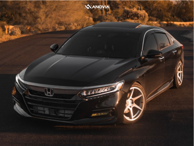 2018 Honda Accord - 18x9.5 22mm - Anovia Titan - Lowering Springs - 245/40R18