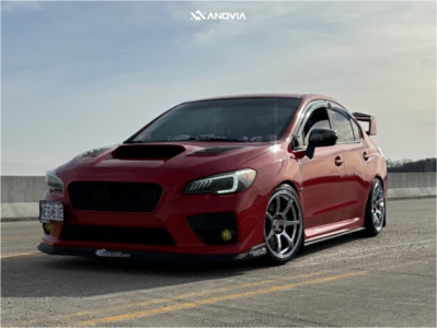 2015 Subaru WRX STI - 18x9.5 38mm - Anovia Kano - Coilovers - 235/40R18