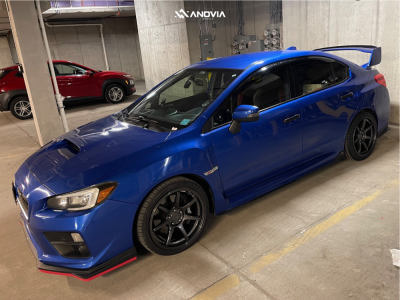 2016 Subaru WRX STI - 18x9.5 38mm - Anovia Kano - Stock Suspension - 255/35R18
