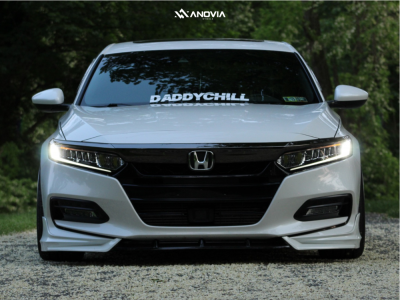 1 2018 Accord Honda Sport D2 Racing Coilovers Anovia Titan Brushed Apollo Silver