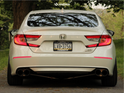 1 2018 Accord Honda Sport D2 Racing Coilovers Anovia Titan Brushed Apollo Silver