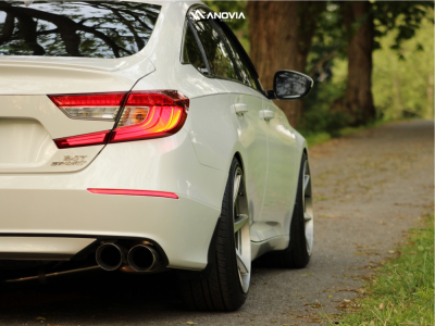 1 2018 Accord Honda Sport D2 Racing Coilovers Anovia Titan Brushed Apollo Silver