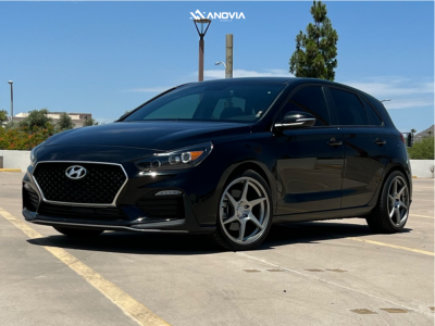 2019 Hyundai Elantra GT - 18x8.5 30mm - Anovia Titan - Stock Suspension - 225/40R18