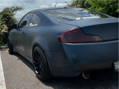 1 2006 G35 Infiniti Base Truhart Coilovers Anovia Night Raven Black