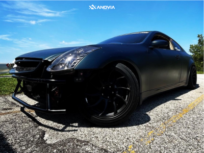 1 2006 G35 Infiniti Base Truhart Coilovers Anovia Night Raven Black