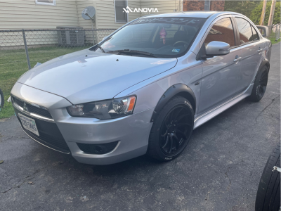 1 2015 Lancer Mitsubishi Es Tein Coilovers Anovia Night Raven Black