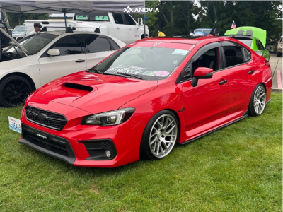 2018 Subaru WRX - 18x9.5 35mm - Anovia Elder - Coilovers - 225/40R18