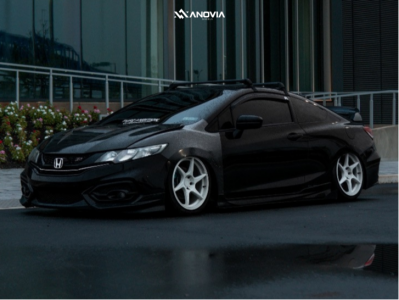 2014 Honda Civic - 18x8.5 35mm - Anovia Titan - Air Suspension - 225/40R18