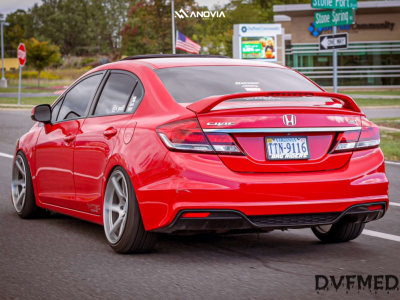 1 2013 Civic Honda Si D2 Racing Air Suspension Anovia Titan Brushed Apollo Silver