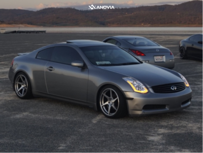 2005 INFINITI G35 - 18x9.5 22mm - Anovia Titan - Coilovers - 255/35R18