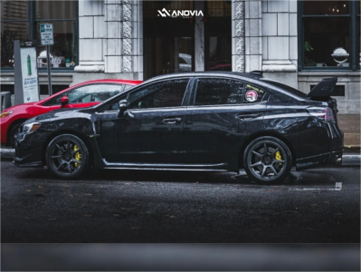 2018 Subaru WRX STI - 18x9.5 38mm - Anovia Kano - Stock Suspension - 255/35R18